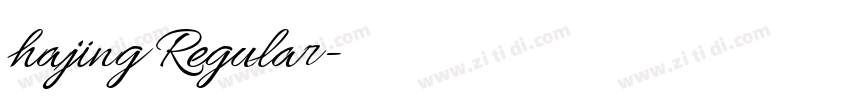 hajing Regular字体转换 hajing Regular字体转换
